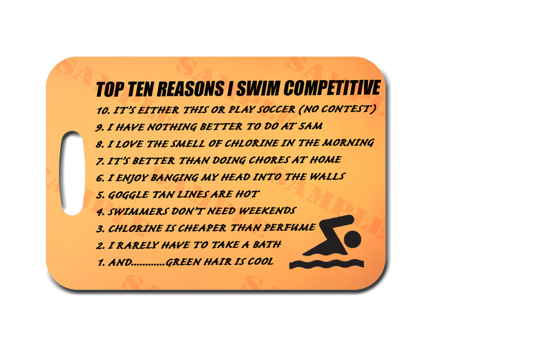 10 Reasons to Swim Bag Tag